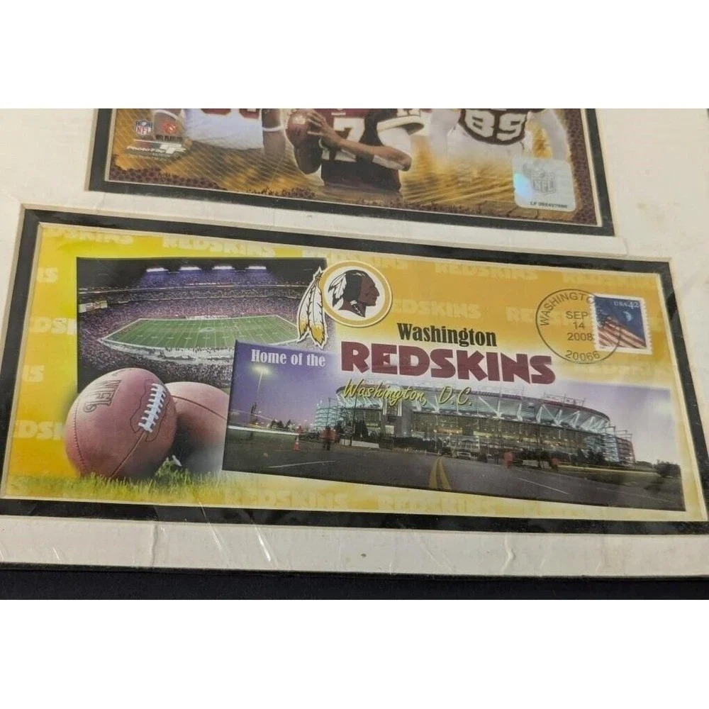 NFL 2008 Washington Redskins Envelope w/ Postage & Team 8 x 10 Photo Licensed‎